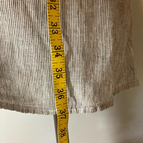 Beachlunchlounge Linen One Shoulder Dress M - Picture 10 of 14